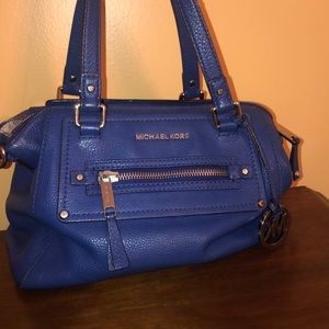 Leather Blue Michael Kors Shoulder Bag